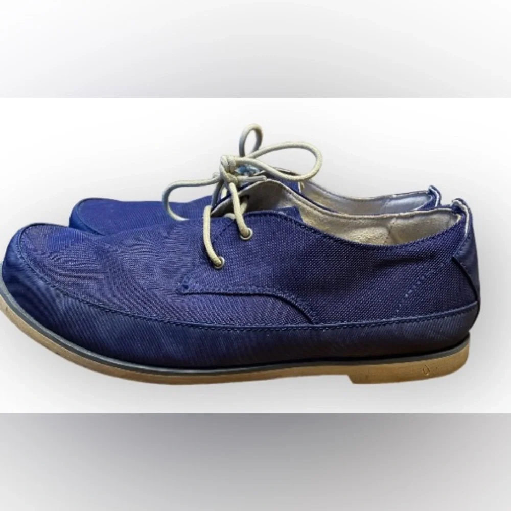 OLUKAI Honolulu Lace Mesh Casual Shoes Blue Comfort Oxfords Men's US 10